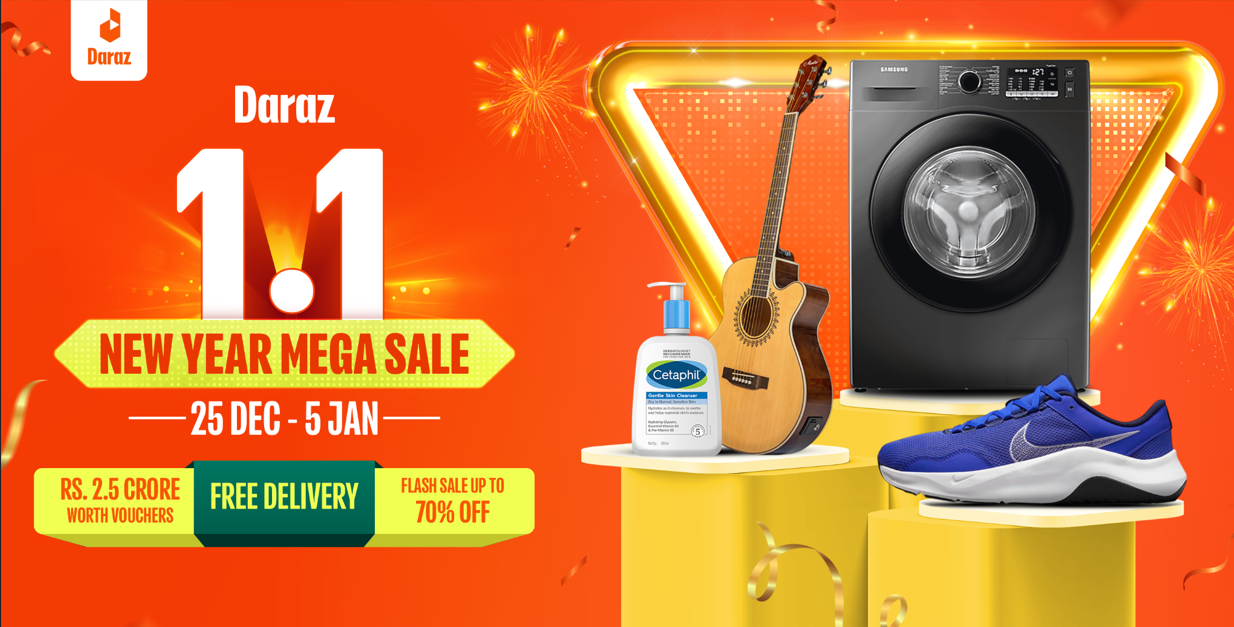 Celebrate the New Year with Best Buys at Daraz 1.1 New Year Mega Sale